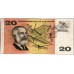 AUSTRALIA 1967 . TWENTY 20 DOLLARS BANKNOTE . COOMBS/RANDALL